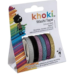 Art / Craft, Glitter Washi tape - 5m x 5mm, 7 Piece